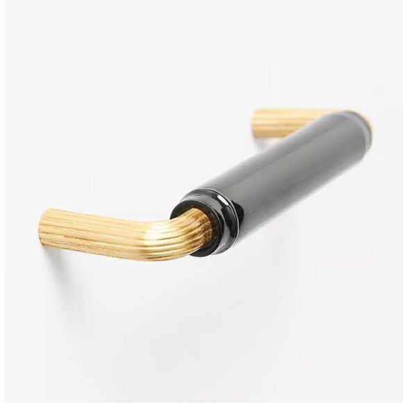 Anthropologie Deauville Handle Gold and Black Knob - Picture 1 of 7